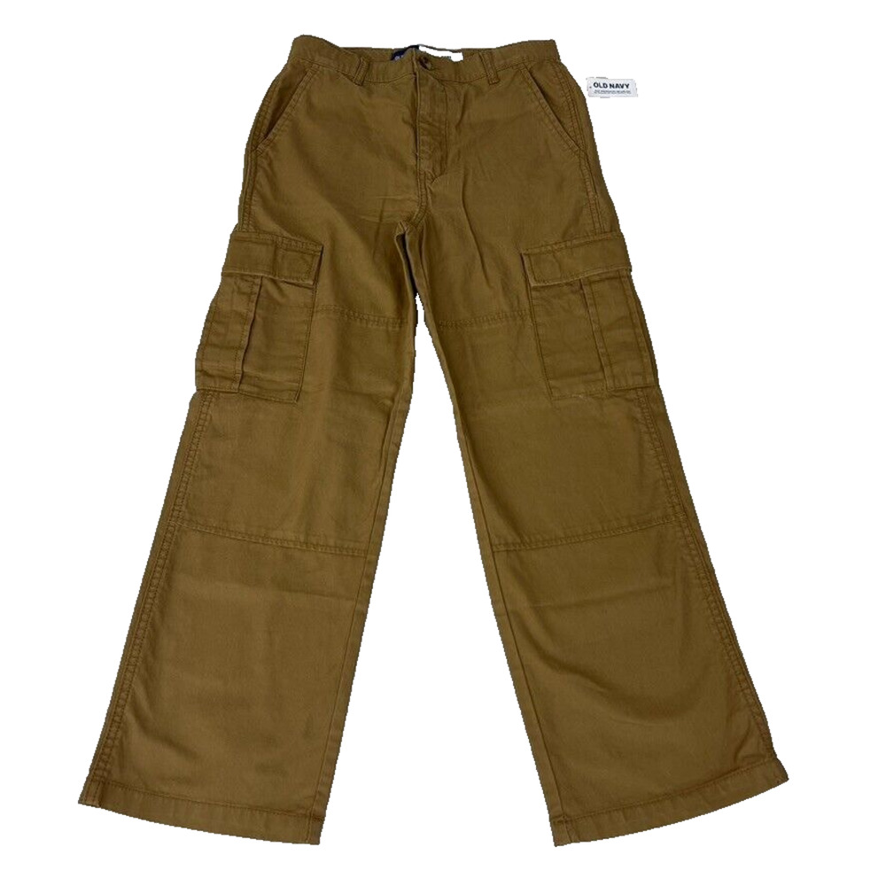 Old Navy Pants Kids Girls 12 Brown Slim Baggy Cargo Doea Deer